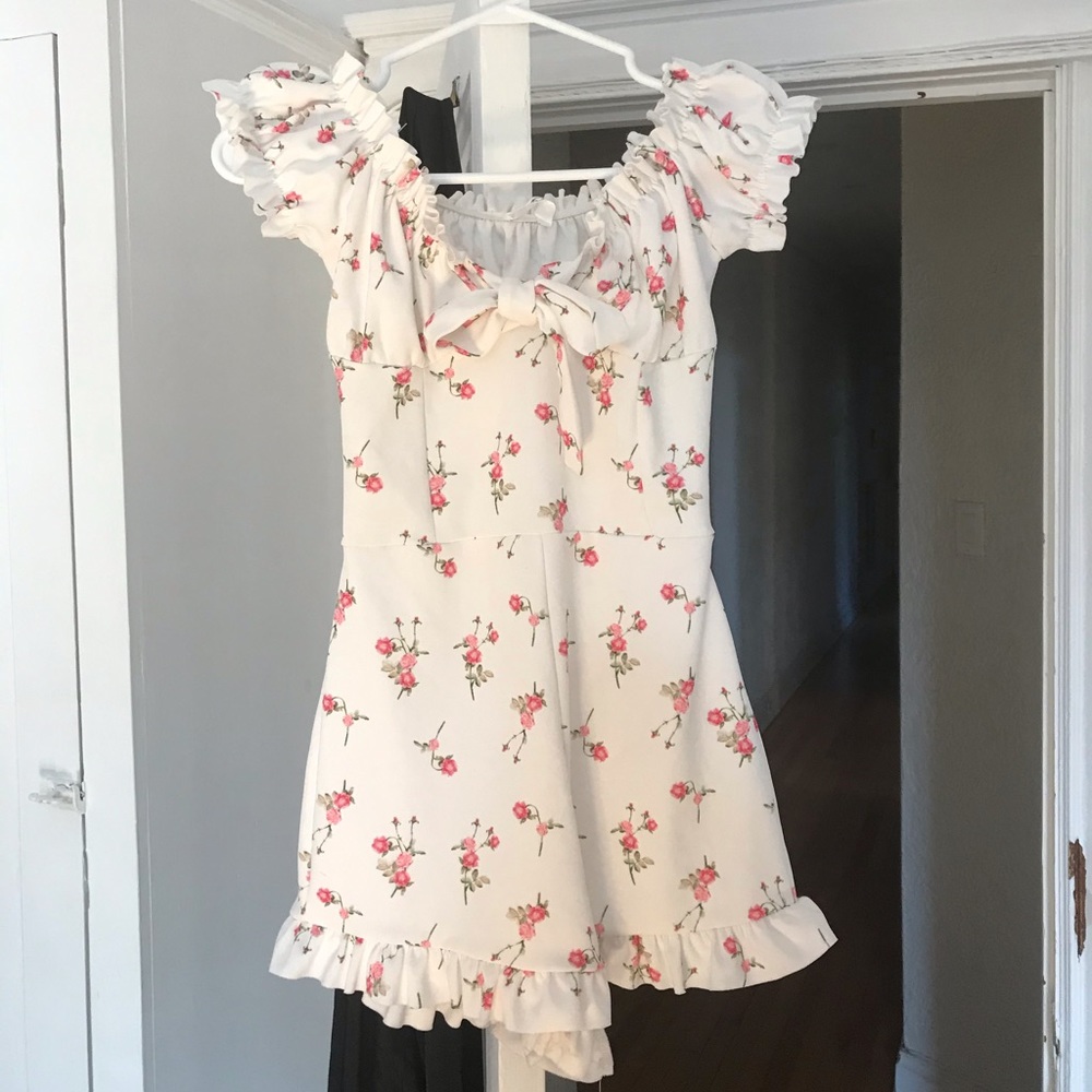 Missguided Milkmaid Romper 🌸